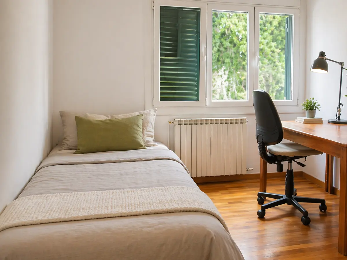 The Three-Window Room with three windows facing the garden, one of the brightest rooms in the house